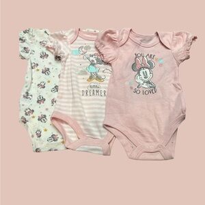 Disney Minnie Mouse Baby Bodysuits
